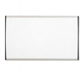 Magnetic Dry Erase Board, Painted Steel, 18 x 30, White/Aluminum Framequartet 