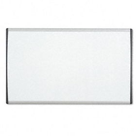 Magnetic Dry Erase Board, Painted Steel, 14 x 24, White/Aluminum Framequartet 