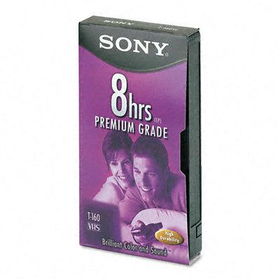 Sony T160VRH - Premium Grade VHS Videotape Cassette, 8 Hourssony 