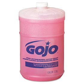 GOJO 1845 - Pink Antimicrobial Lotion Soap, 1 gal, Floral Scent, 4/Cartongojo 