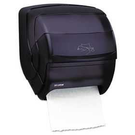 San Jamar T850TBK - Integra Lever Roll Towel Dispenser, 11 1/2 x 11.15 x 13 1/2, Blacksan 