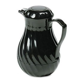 Hormel 402264B - Poly Lined Carafe, Swirl Design, 64 oz. Capacity, Blackhormel 