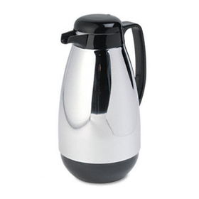 Hormel PM10CJ - Vacuum Glass Lined Chrome-Plated Carafe, 1-Liter Capacity, Black Trimhormel 