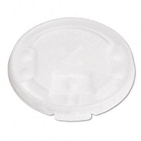 SOLO Cup Company LX2SBR - Liftback & Lock Tab Cup Lids for Foam Cups, w/Straw Slot, Translucent, 2000/CTsolo 