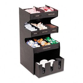 VertiflexTM VFC1524 - Large Condiment Organizer, 12w x 11-3/4d x 23-1/2h, Blackvertiflextm 