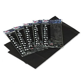 Tablemate 549BK - Table Set Rectangular Table Covers, Heavyweight Plastic, 54 x 108, Black, 6/Packtablemate 