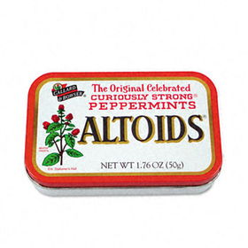 Office Snax 15892 - Altoids Peppermint Candy, 12 1.76oz Tin Containers/Boxoffice 