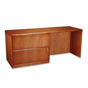 HON 92748LJJ - 92000 Series Left Pedestal Credenza w/Lateral File, 72w x 24d, Henna Cherryhon 