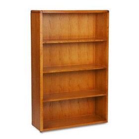 HON 92754JJ - 92000 Series Bookcase, 4 Shelves, 36w x 13-1/8d x 57-1/8h, Henna Cherryhon 