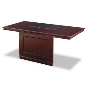 ASTRAL ON1272361MY - Astral Orion Double Pedestal Desk Top With Modesty Panel, 72w x 36d, Mahoganyastral 