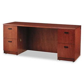 HON PA271DB4JJ - Park Avenue Veneer Kneespace Credenza, 72w x 24d x 29-1/2h, Henna Cherryhon 