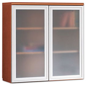 HON PC690GVXJJ - Park Avenue Laminate Bookcase Hutch W/ Doors, 36w x 14-3/4d x 37-1/8h, Mahoganyhon 