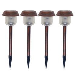 Grip 4 pc Copper Solar Light Setgrip 