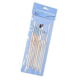Artist Paint Brushes 10Pc Set Case Pack 72