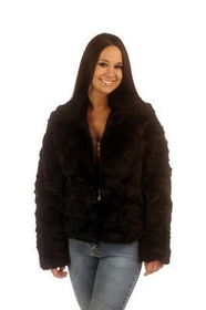 MEDIUM RABBIT FUR COATmedium 