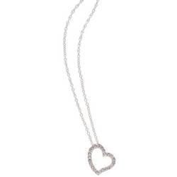 Sterling Silverplated Anti-Tarnish Pendant with 23 Swarovski&reg; Crystals Hung on an 18&rdquo; Chainsterling 