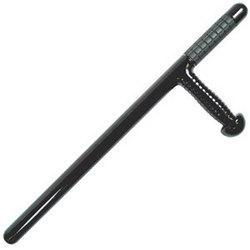 24 in. Side Handle Police Baton, Rubber Gripside 