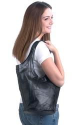 LEATHER DEEP SHOULDER BAGleather 