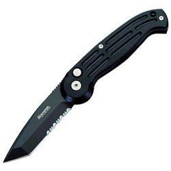 Magnum Button Lock, Black Tanto ComboEdge Blade, Aluminummagnum 