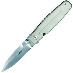 Bob Dozier Thorn Folder, Gray Alumite Coated Handle, Plainbob 