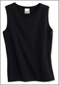 Juniors' Cotton Spandex Sleeveless T-Shirtjuniors 