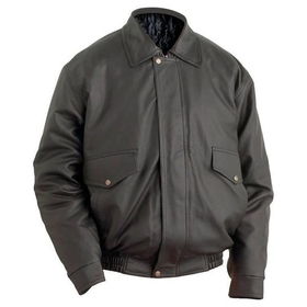 Casual Outfitters&trade; Men&rsquo;s Bomber Style Jacket with Genuine Leather Collar and Cuffs (3X)casual 