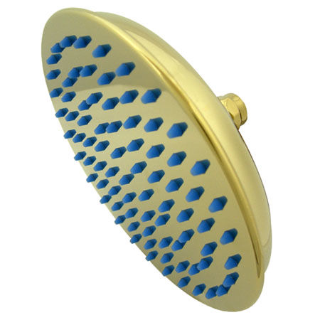 Kingston Brass 8 in. Diameter Brass Shower Head K158A2, Chrome with Polished Brass Accentskingston 