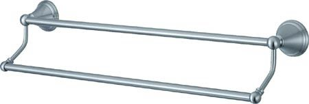 Kingston Brass 24 in. Dual Decorative Towel Bar BA2973SN, Satin Nickelkingston 