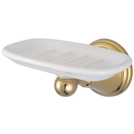 Kingston Brass Decorative Wall to Mount Soap Dish BA2975PB, Polished Brasskingston 