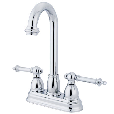 Kingston Brass Two Handle 4 in. Centerset Bar Faucet KB3491TL, Chromekingston 