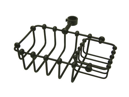 Kingston Brass 7 in. Riser Mount Soap Basket CC2145, Oil Rubbed Bronzekingston 