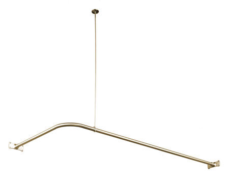 Kingston Brass Corner Shower Rod CC3148, Satin Nickelkingston 