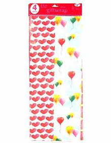 Love Theme Gift Wrap Case Pack 96love 