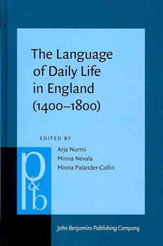 The Language of Daily Life in England, (1400-1800)language 