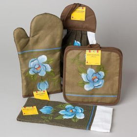 Blue Peony Design Kitchen Textiles Case Pack 96blue 