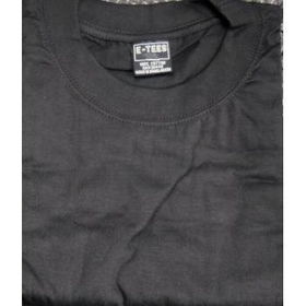 Mens Black Short Sleeve T-Shirts, sizes 2x-6x Case Pack 72mens 