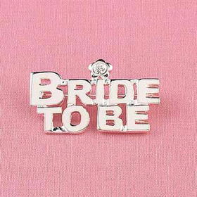 Bride-to-Be Brooch w/Rhinestone Case Pack 1bride 