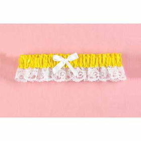 Canary Ribbon & Lace Garter Case Pack 1canary 