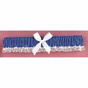 Royal Blue Ribbon & Lace Garter Case Pack 1royal 