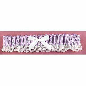 Lilac Ribbon & Lace Garter Case Pack 1lilac 