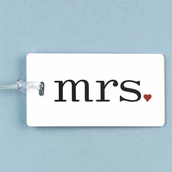 Mrs. Luggage Tag Case Pack 1mrs 