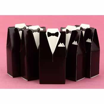 Brown Tuxedo Favor Boxes Case Pack 1brown 