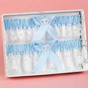 Blue Heart Keep/Throw Garter Set Case Pack 1blue 