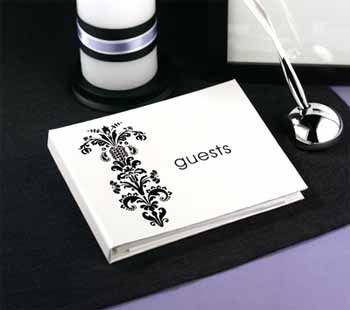 White Vintage Bouquet Guest Book Case Pack 1white 