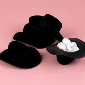 Black Cowboy Hat Favors Case Pack 1black 