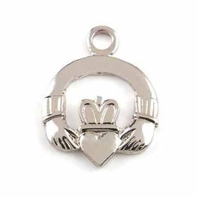 Silver Tone Claddagh Charms Case Pack 1silver 