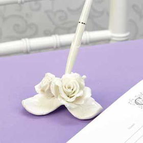 Porcelain Rose Pen Set Case Pack 1porcelain 