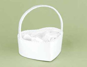 Heart Shaped Satin Flower Basket Case Pack 1heart 