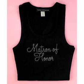 Black Matron of Honor Tank - Large Case Pack 1black 