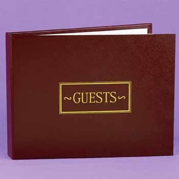 Burgundy Small Guest Book Case Pack 1burgundy 